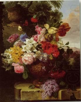 Floral, beautiful classical still life of flowers.097, unknow artist